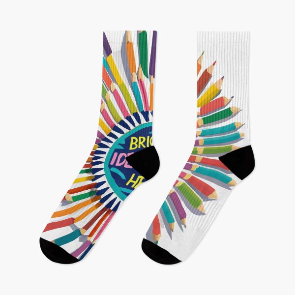 Item preview, Bright Ideas Start Here - Colorful Pencil Sunburst Design designed and sold by NiftyWrx.