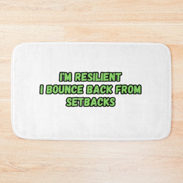 Item preview, I Am Resilient.. I Bounce Back From Setbacks - Will Power designed and sold by CapriCreatives.