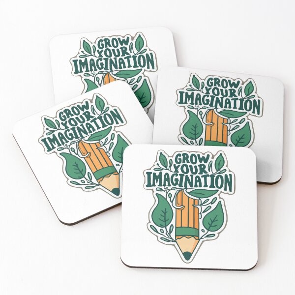 Item preview, Grow Your Imagination Pencil and Leaves Design designed and sold by NiftyWrx.