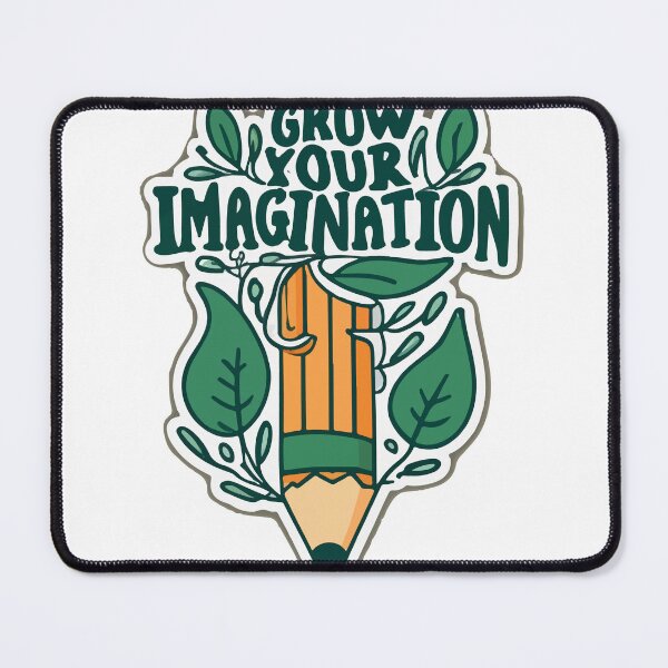 Item preview, Grow Your Imagination Pencil and Leaves Design designed and sold by NiftyWrx.