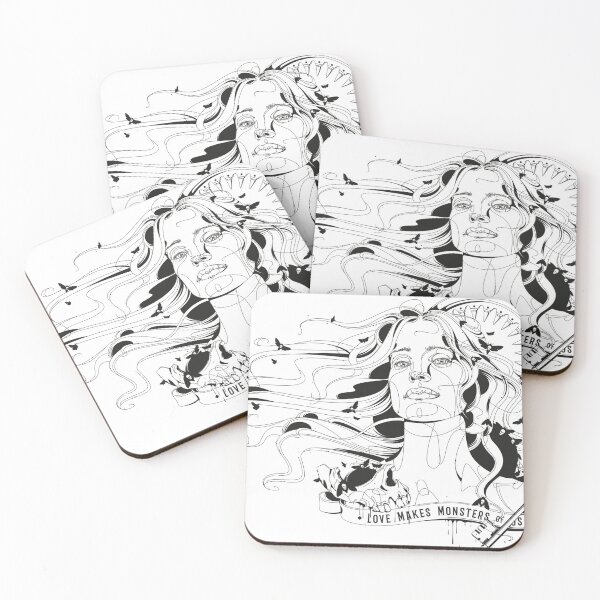 Item preview, love makes monsters of us all designed and sold by Phedee.