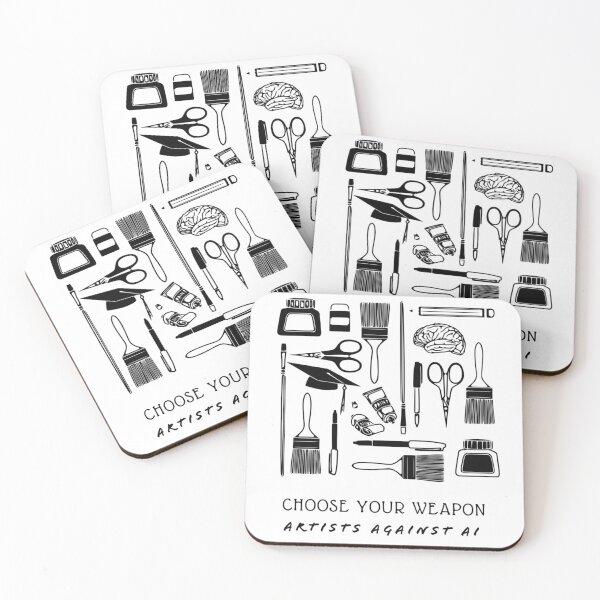 Item preview, Artists Against AI  designed and sold by Blackbird76.