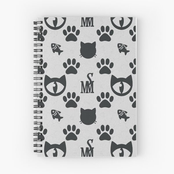 Item preview, Sir Meowton's Inverse Sophistication - Refined White Cat on Black Pattern designed and sold by Sir Meow Meow.