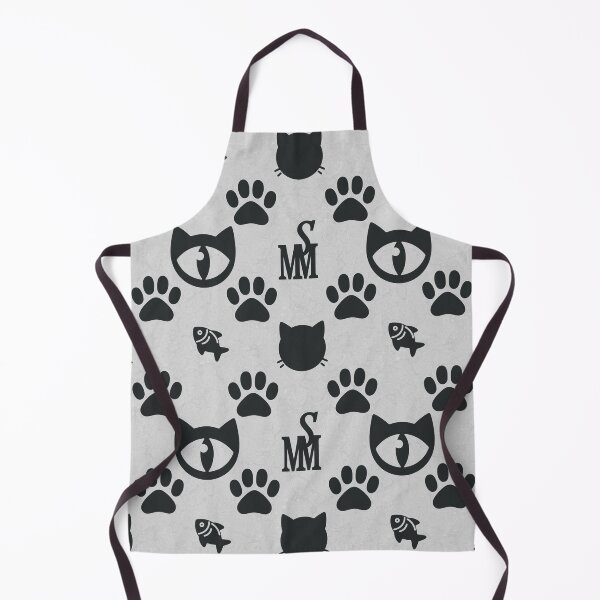Item preview, Sir Meowton's Inverse Sophistication - Refined White Cat on Black Pattern designed and sold by Sir Meow Meow.