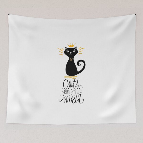Item preview, cats rule the world  designed and sold by Eclatea store.