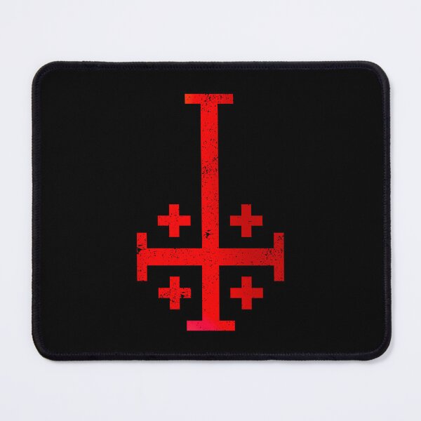 Item preview, Knight templar satanic demon cross devil dak metal designed and sold by CryptWraith.