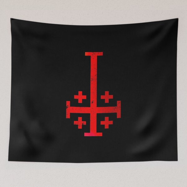 Item preview, Knight templar satanic demon cross devil dak metal designed and sold by CryptWraith.