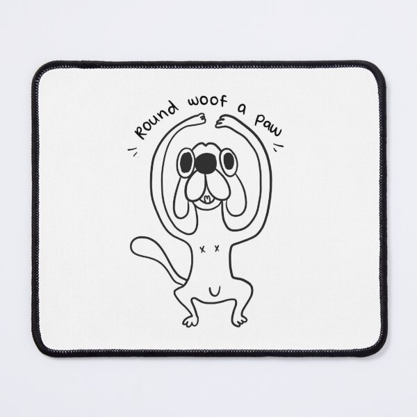 Item preview, Round woof a paw - funny cute dog tshirt designed and sold by mysmolthing.