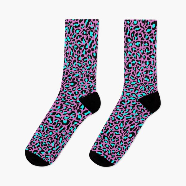Item preview, Leopard in black aqua pink designed and sold by netrok.