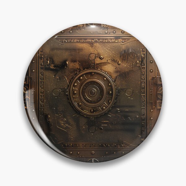 Artikelvorschau, Steampunk-Zahnradmuster, grungiges Bronzemetall entworfen und verkauft von GrinGalore.