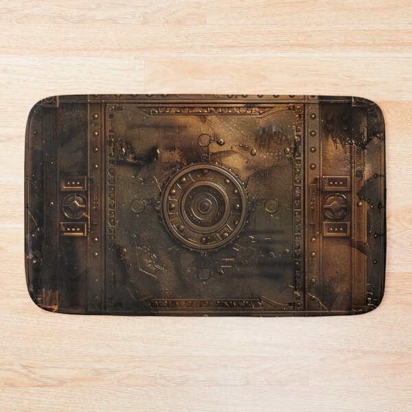 Item preview, Steampunk Cog Pattern Grungy Bronze Metal designed and sold by GrinGalore.