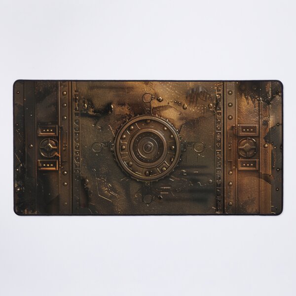 Item preview, Steampunk Cog Pattern Grungy Bronze Metal designed and sold by GrinGalore.