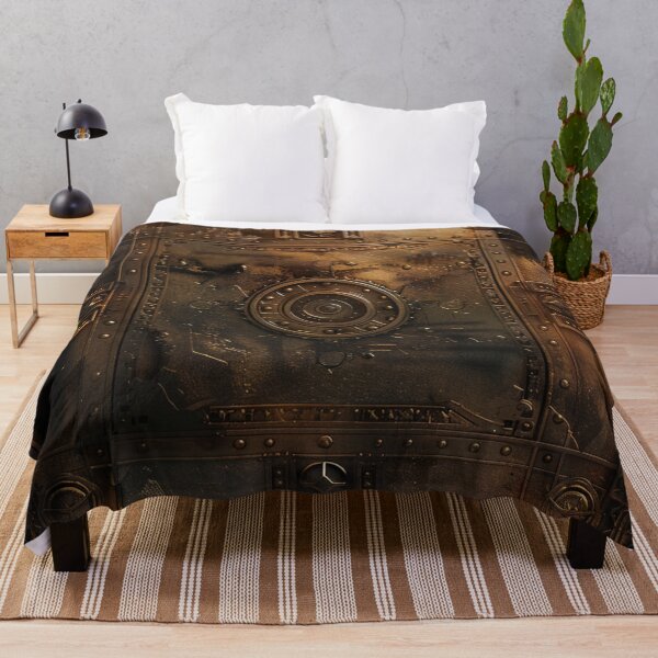 Item preview, Steampunk Cog Pattern Grungy Bronze Metal designed and sold by GrinGalore.