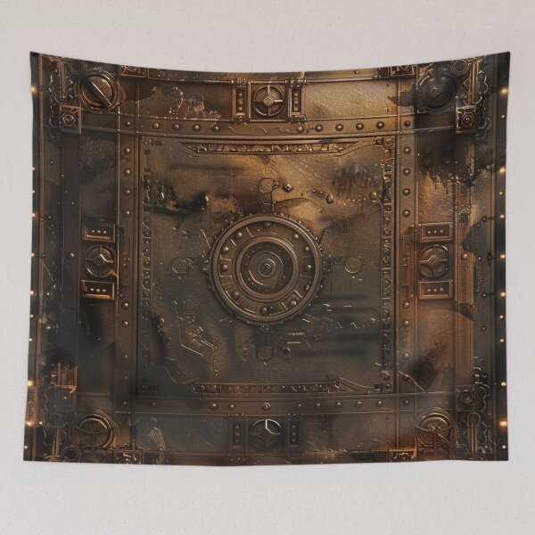 Item preview, Steampunk Cog Pattern Grungy Bronze Metal designed and sold by GrinGalore.