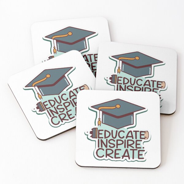 Item preview, Educate Inspire Create Art Teacher Graduation Design designed and sold by NiftyWrx.