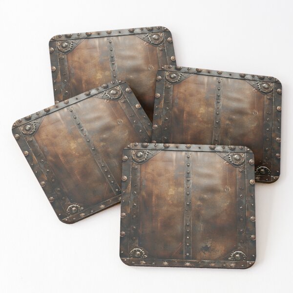 Item preview, Steampunk Cog Rivets Pattern Grungy Metal designed and sold by GrinGalore.