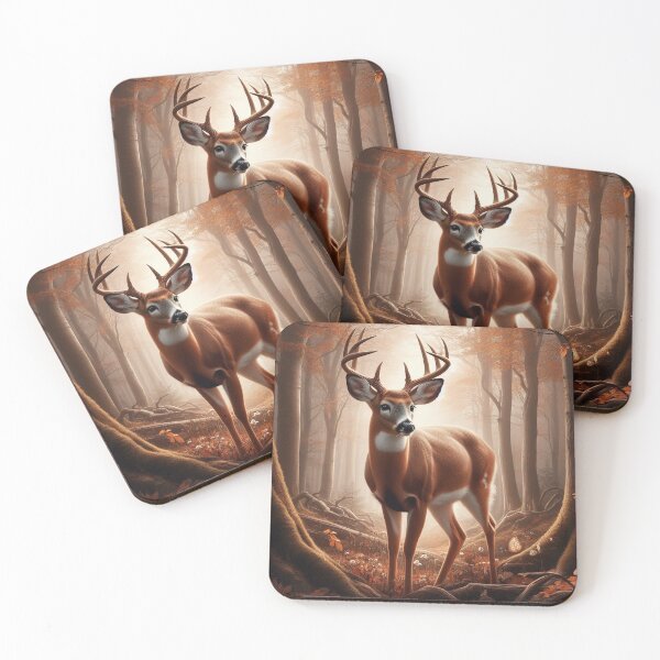 Item preview, Deer in the Fall Season Clearing designed and sold by nikkolaus.