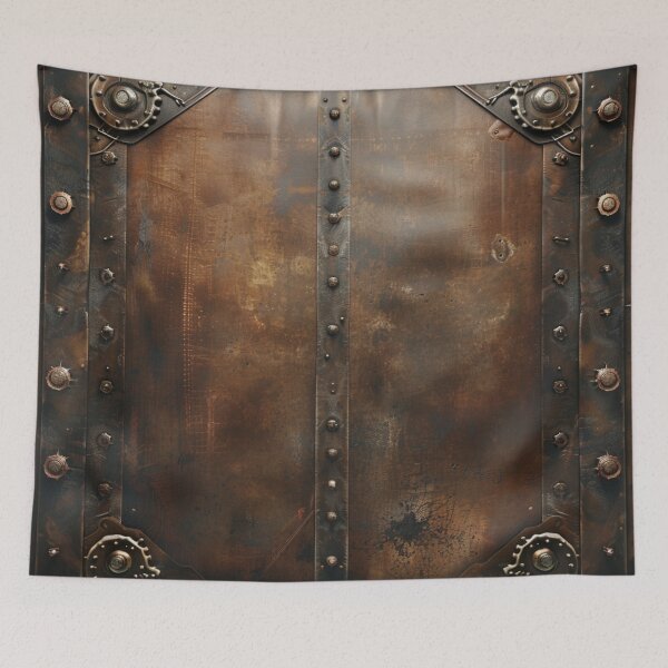 Item preview, Steampunk Cog Rivets Pattern Grungy Metal designed and sold by GrinGalore.