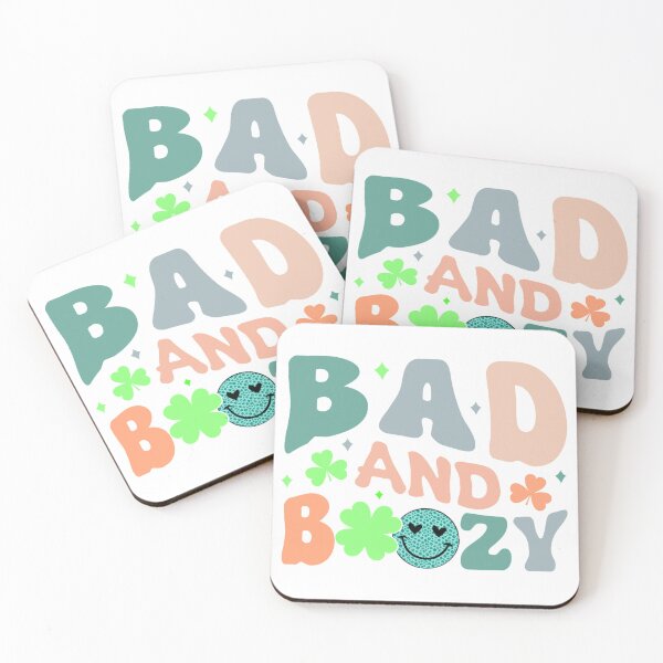 Item preview, Bad And Boozy,Lucky Shamrock,St Patricks Day designed and sold by BotunPeony.