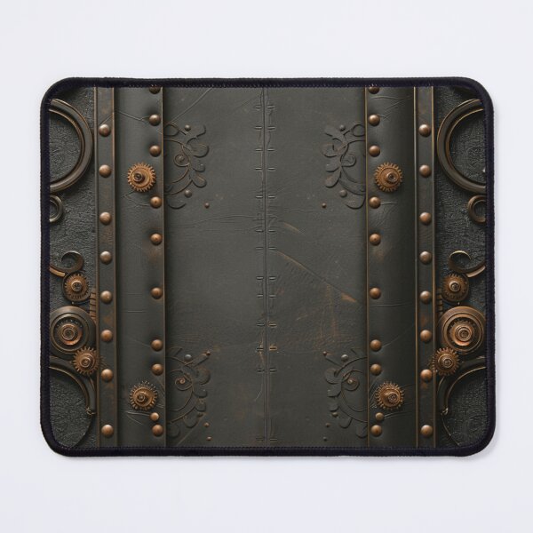 Item preview, Steampunk Cog Molding Pattern Grungy Matte Metal designed and sold by GrinGalore.