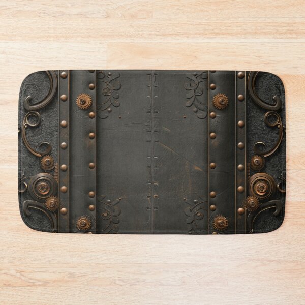 Item preview, Steampunk Cog Molding Pattern Grungy Matte Metal designed and sold by GrinGalore.