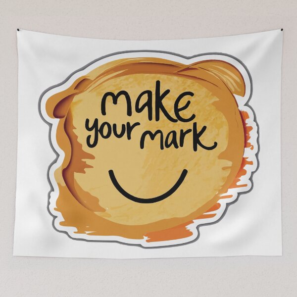 Item preview, Make Your Mark - Playful Finger Painting Happy Face designed and sold by NiftyWrx.
