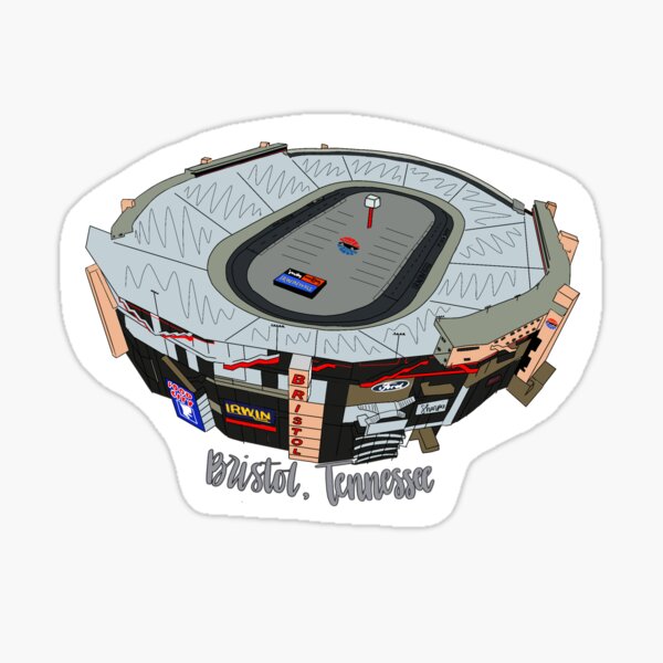 Item preview, Bristol Motor Speedway Sticker designed and sold by rrjones1997.