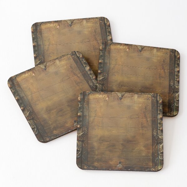 Item preview, Steampunk Cog Sections Pattern Grungy Bronze Metal designed and sold by GrinGalore.