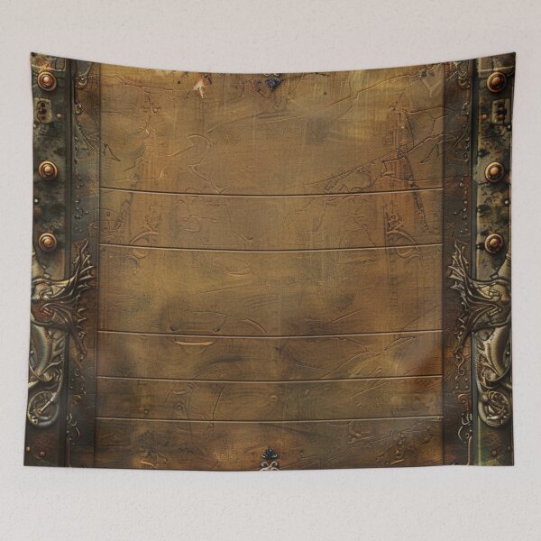 Item preview, Steampunk Cog Sections Pattern Grungy Bronze Metal designed and sold by GrinGalore.