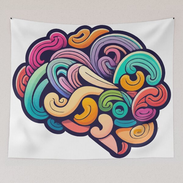 Item preview, Artistic Brain Creativity Abstract Design designed and sold by NiftyWrx.