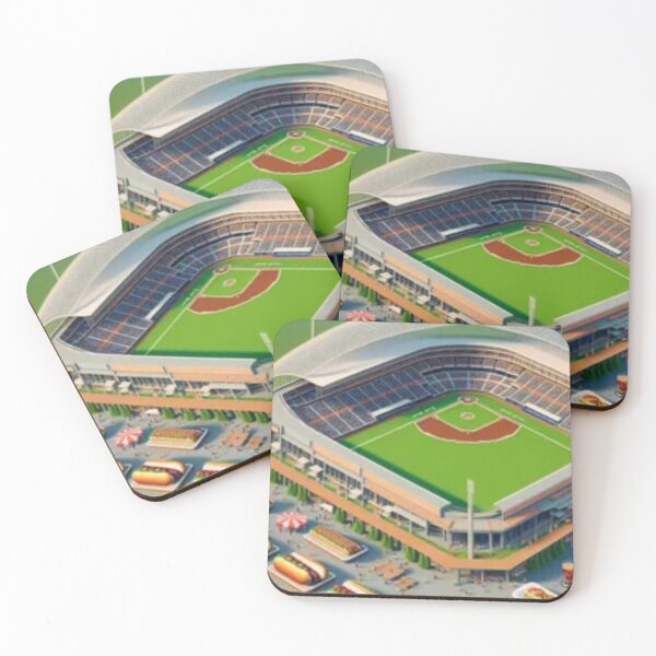 Item preview, Iconic Pixel art Baseball Stadium Design designed and sold by gabrieloye.