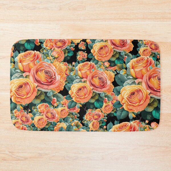 Item preview, Floral Orange Flowers Pattern designed and sold by Y0ussefrizk.