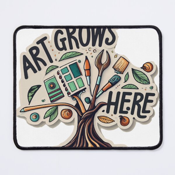 Item preview, Art Grows Here - Creative Tree of Tools Design designed and sold by NiftyWrx.