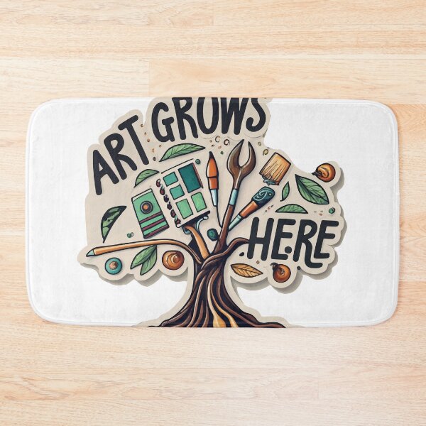 Item preview, Art Grows Here - Creative Tree of Tools Design designed and sold by NiftyWrx.