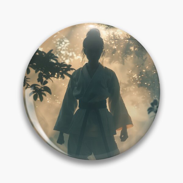 Item preview, Portrait of a female karateka in shadow play designed and sold by Fantasyplus.