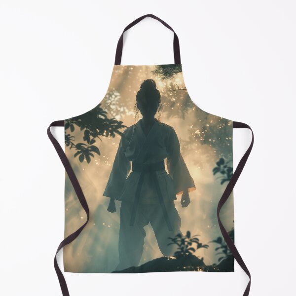 Item preview, Portrait of a female karateka in shadow play designed and sold by Fantasyplus.