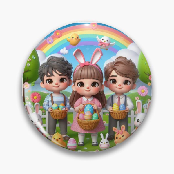 Item preview, Happy Easter With Happy Kids designed and sold by JoyPhotoArt.