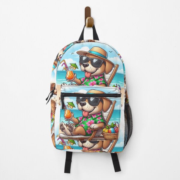 Item preview, Summer Beach Relaxation: Cartoon Character with Tropical Drink designed and sold by DethLock.