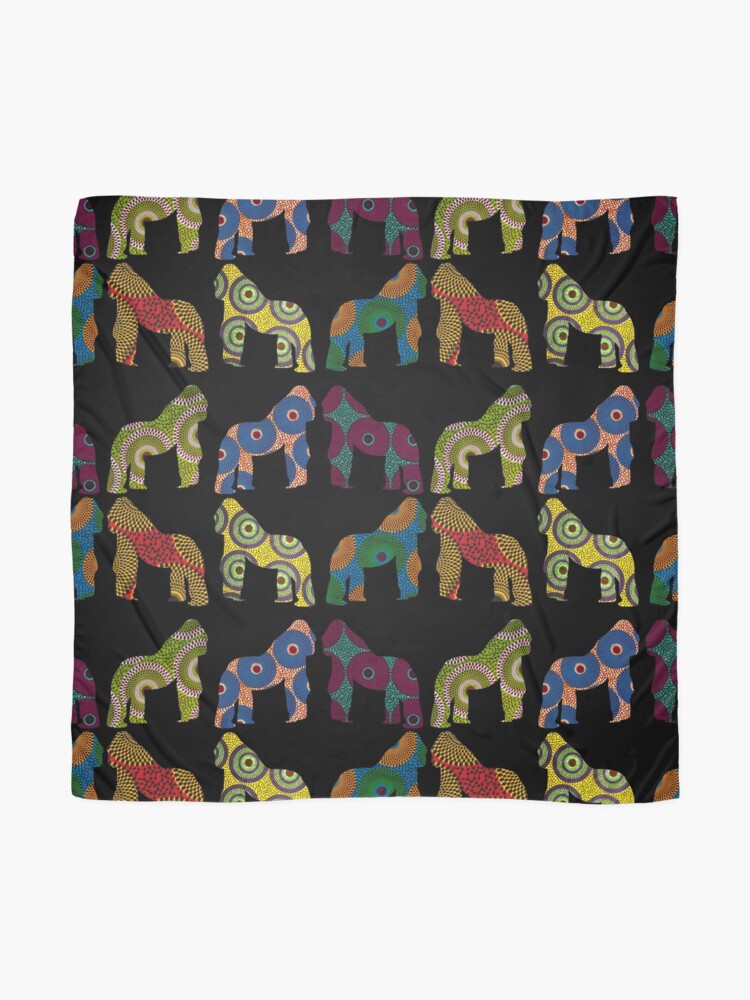 Alternate view of wax gorillas Scarf