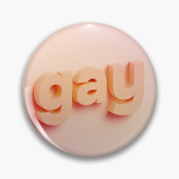 Item preview, Gay 3D lettering on peach pink background  designed and sold by helga-wigandt.
