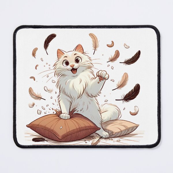 Item preview, Kitty's Feather Frenzy designed and sold by Felix Tanner.