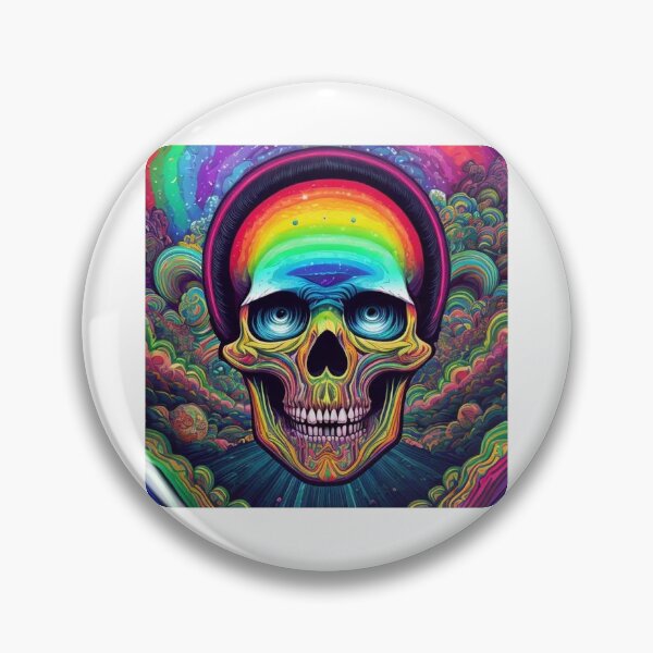 Item preview, Trippy skull designed and sold by PrismDemon.