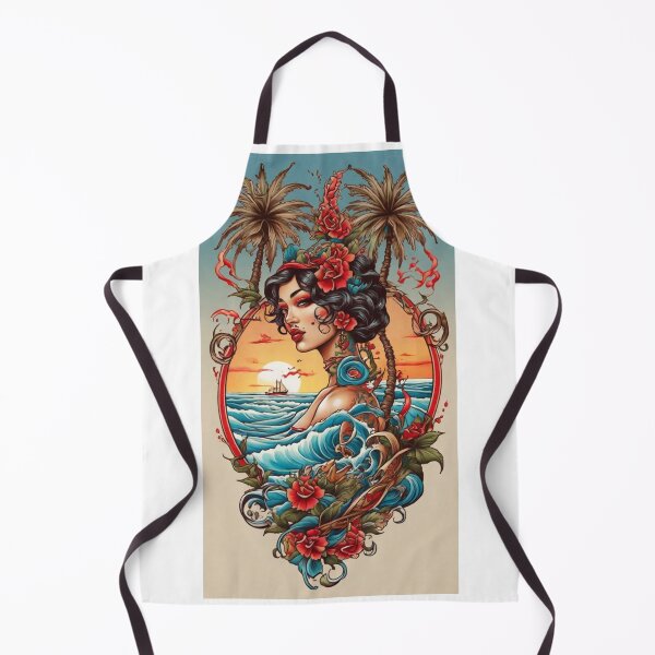 Item preview, Monterey Breeze: Sailor Jerry & Ed Hardy Inspired Tattoo Designs designed and sold by Leo digital art.