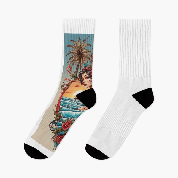 Item preview, Monterey Breeze: Sailor Jerry & Ed Hardy Inspired Tattoo Designs designed and sold by Leo digital art.