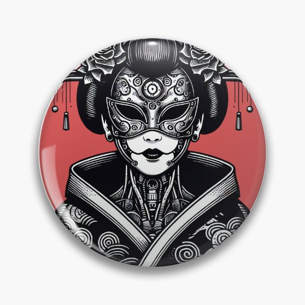 Item preview, "Cybernetic Geisha with Devil Mask" designed and sold by zzz888.