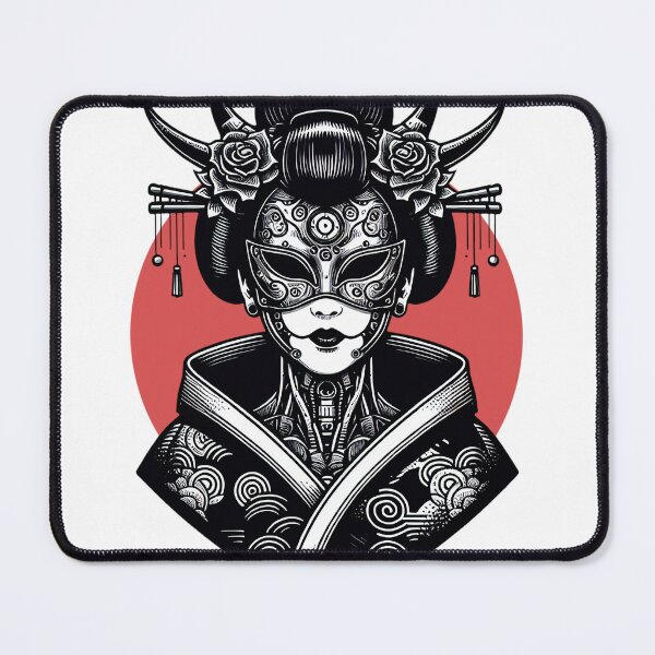 Item preview, "Cybernetic Geisha with Devil Mask" designed and sold by zzz888.