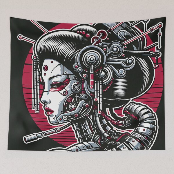 Item preview, "Cyberpunk Geisha Automaton" designed and sold by zzz888.