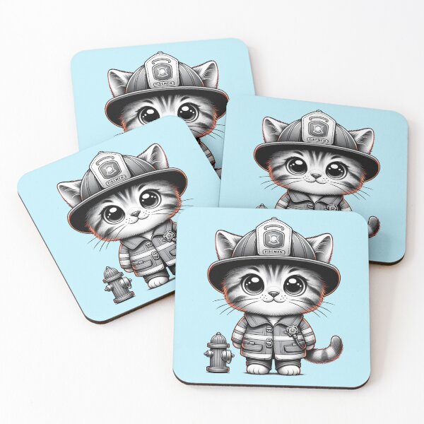 Item preview, The Fireman Kitten designed and sold by Alphaproject.