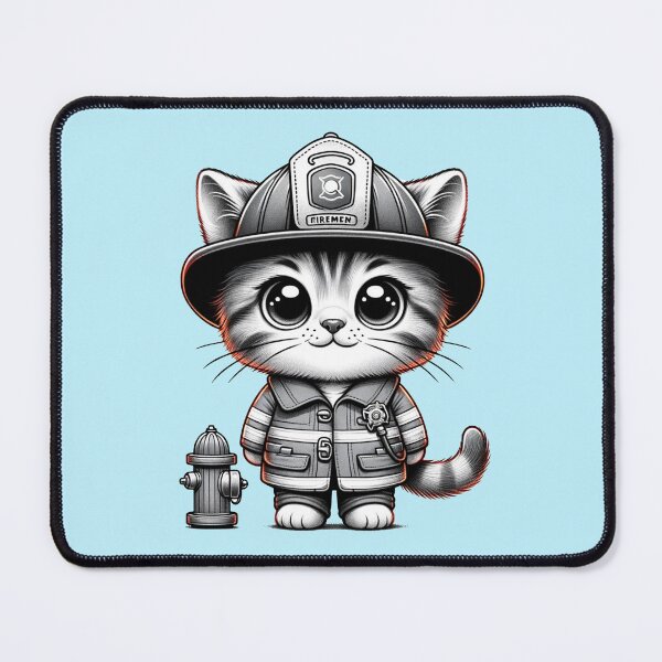 Item preview, The Fireman Kitten designed and sold by Alphaproject.