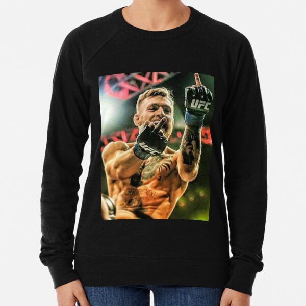 Conor McGregor Middle Finger Design Lightweight Sweatshirt